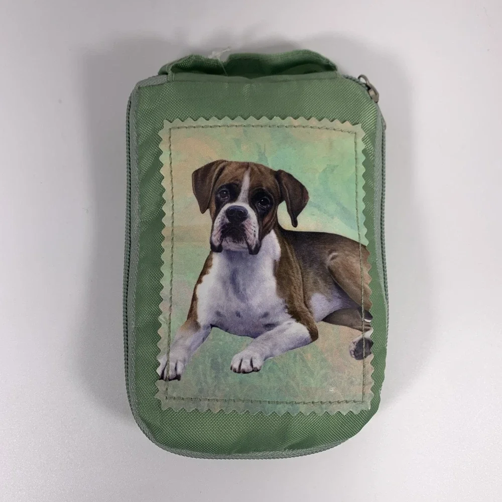 Pet Lover Totes BOXER DOG Zipper Tote Bag Reusable Grocery 14x15 New Tag